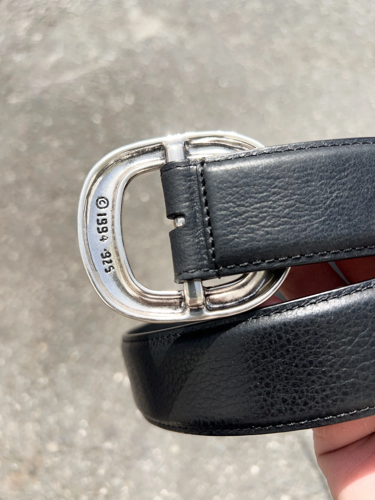 Barbara-- 3hro75 cowhide 925 silver 3.8cm item:F-S000A0399T
